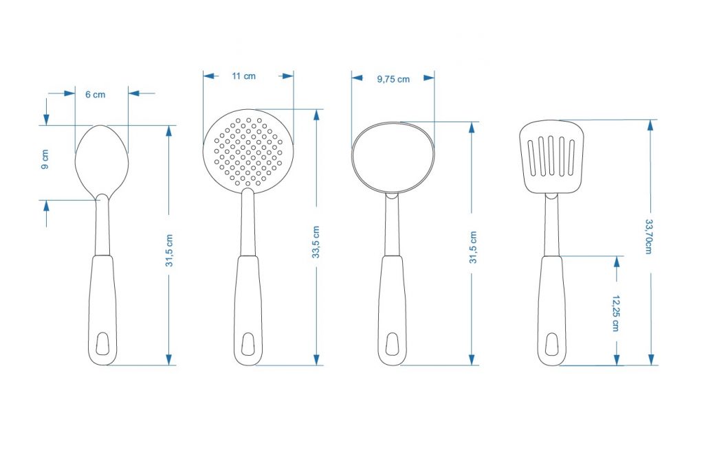 Set Utensilios De Cocina Kualin